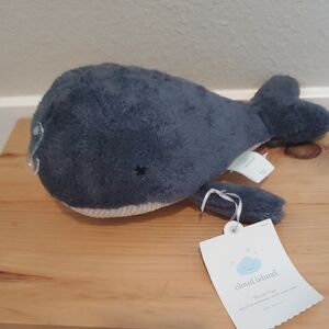 NWT Cloud Island Navy Plush Whale